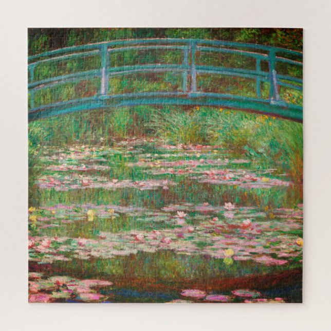 Die japanische Brücke von Claude Monet Puzzle (Vertikal)
