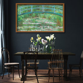 Die japanische Brücke von Monet (1899) Poster