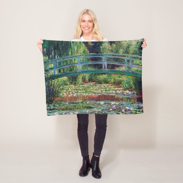 Die japanische Brücke (Water-Lily Pond), Monet Fleecedecke (Beispiel)