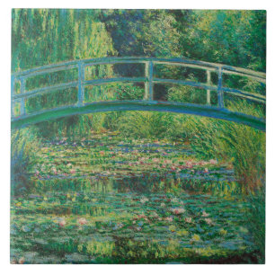 Die japanische Brücke (Water-Lily Pond), Monet Fliese