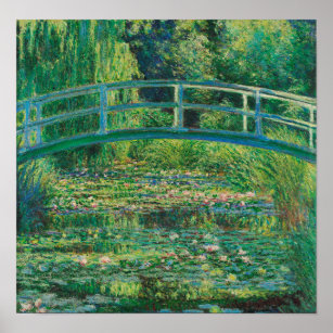 Die japanische Brücke (Water-Lily Pond), Monet Poster
