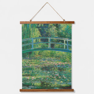 Die japanische Brücke (Water-Lily Pond), Monet Wandteppich Mit Holzrahmen