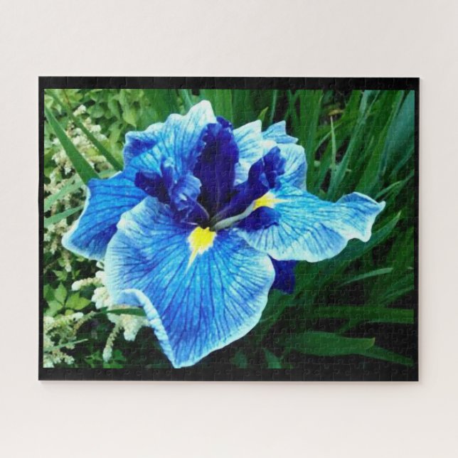 DIE JAPANISCHE IRIS-BLUME PUZZLE (Horizontal)