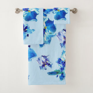 Die japanische Schwertlilienblüte    Badhandtuch Set