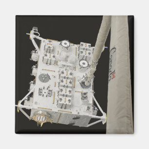 Die japanisches Experiment-Modul herausgestellte Magnet