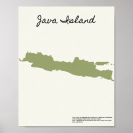 Die Java-Karte Poster
