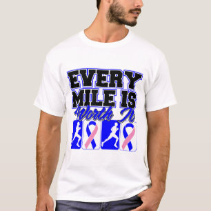 Die jede Meile der männlichen Brustkrebs-Männer T-Shirt