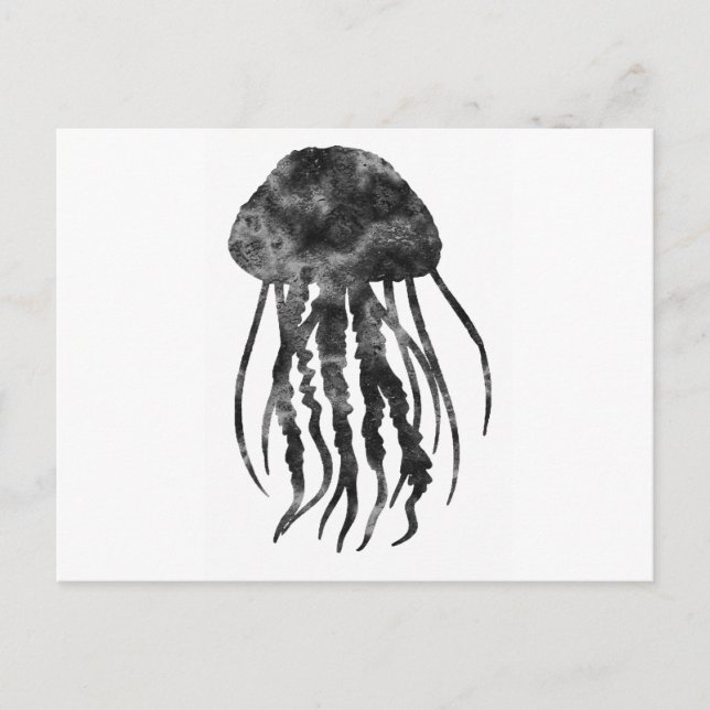 DIE JELLYFISCHE BEWEGUNG POSTKARTE (Vorderseite)
