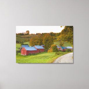 Die Jenne-Farm in Woodstock, Vermont. Herbst. Leinwanddruck