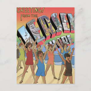 Die Jersey Shore Vintage Greetings Kunst Postkarte