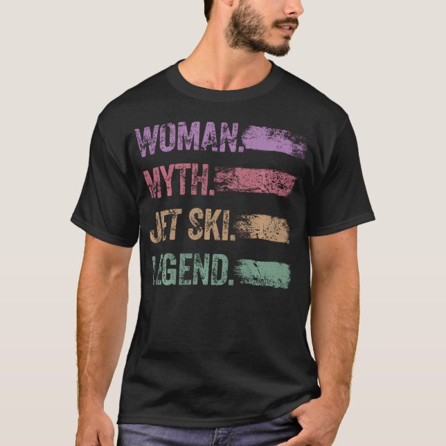 Die Jet Ski Legende Retro Motorboot Damen Jet T-Shirt (Vorderseite)