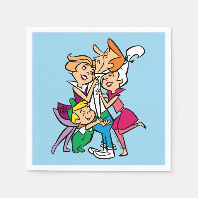Die Jetsons | Familie Serviette (Vorderseite)