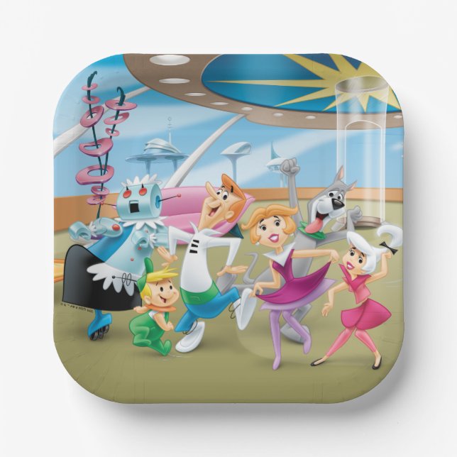 Die Jetsons | Family Dance Party Pappteller (Vorderseite)