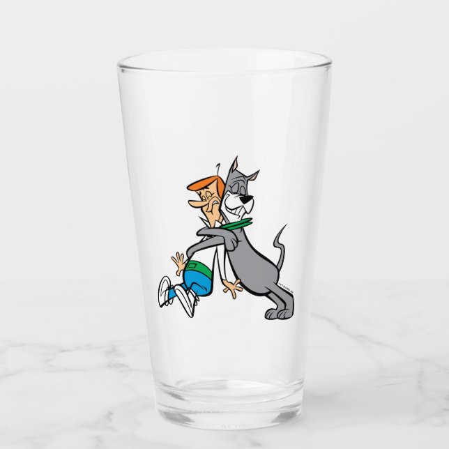 Die Jetsons | George & Astro Hug Glas (Vorderseite)