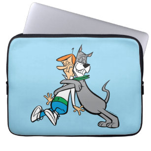Die Jetsons   George & Astro Hug Laptopschutzhülle