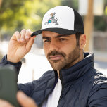 Die Jetsons | George & Astro Hug Truckerkappe<br><div class="desc">Dieses Design aus der Hanna Barbera Cartoon Serie George und der Familie Hund Astro.</div>