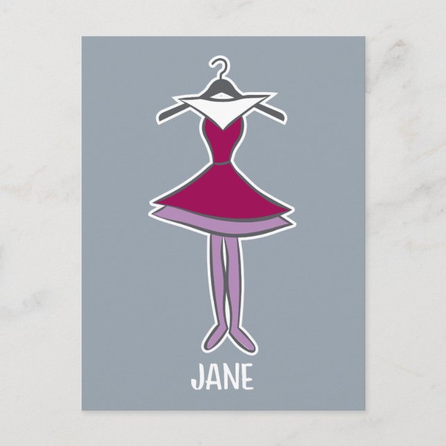 Die Jetsons | Jane-Kleid Postkarte (Vorderseite)