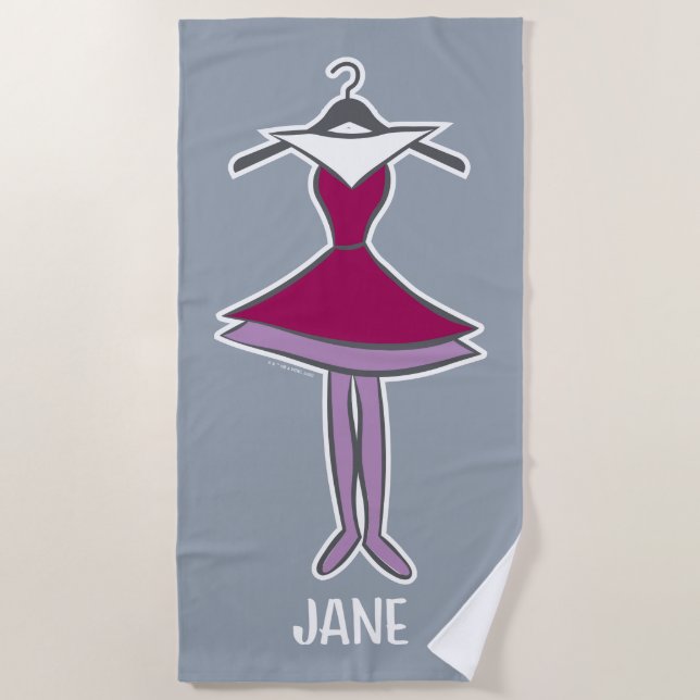 Die Jetsons | Jane-Kleid Strandtuch (Vorderseite)