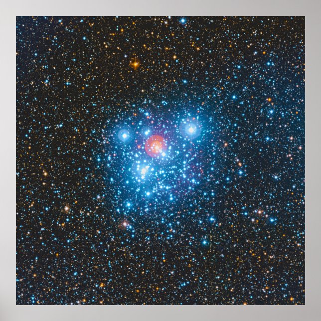 Die Jewel Box Kappa Crucis Star Cluster NGC 4755 Poster (Vorne)