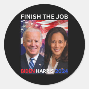 Die Jobbiden Harris 2024 Demokraten des politische Runder Aufkleber