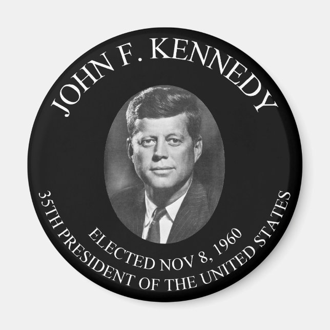 Die JOHN F. KENNEDY Präsidialmünze ............ Magnet (Vorne)