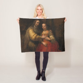 Die jüdische Brücke (von Rembrandt) Fleecedecke