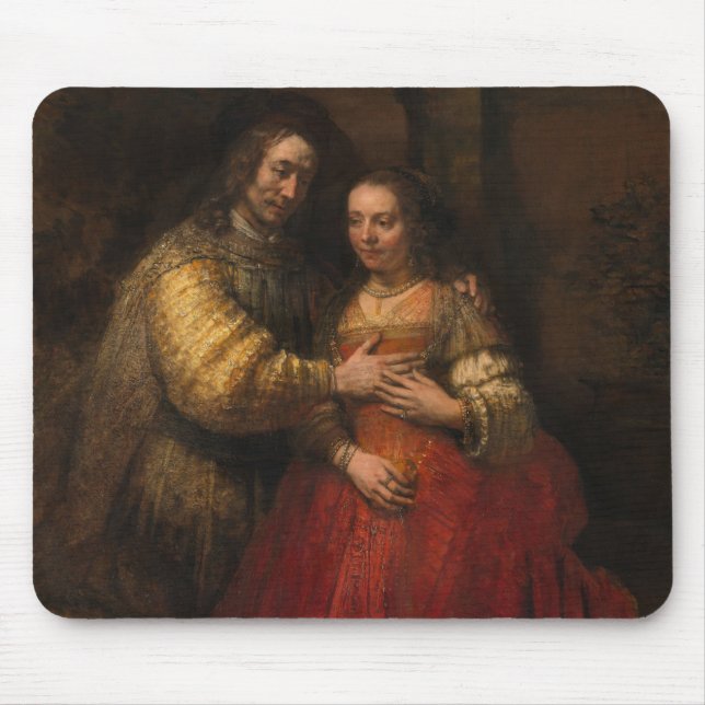 Die jüdische Brücke (von Rembrandt) Mousepad (Vorne)