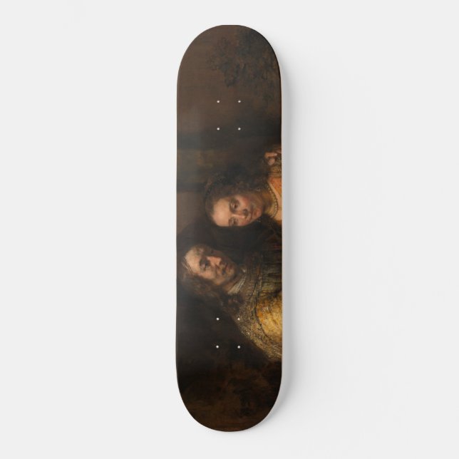 Die jüdische Brücke (von Rembrandt) Skateboard (Vorderseite)