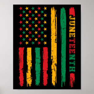 Die jüdische Flagge der Afrikanischen Geschichte 1 Poster