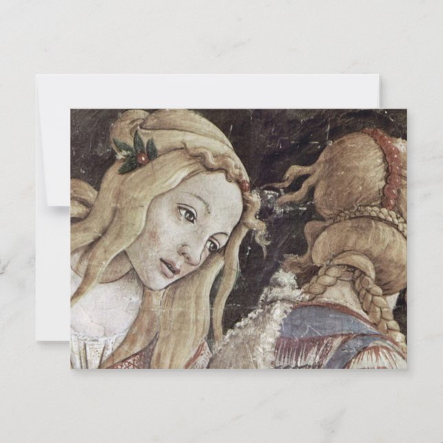 Die Jugend von Mosese, Detail durch Botticelli Einladung (Vorderseite)