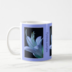 Die Jugendherberge Ornate Lavender Blue Flower Fot Kaffeetasse