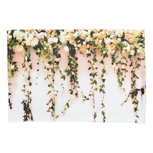 Die jugendlich Mädchen-Bohemische Pfirsich-Rose Kissenbezug (Vorderseite)