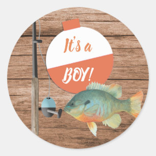 Die Junge-Kinderdusche Runder Aufkleber