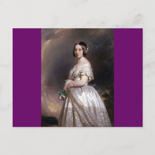 Die junge Königin Victoria Postkarte (Vorderseite)