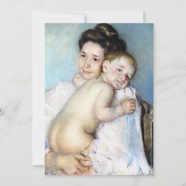 Die junge Mutter | Mary Cassatt (Vorderseite)