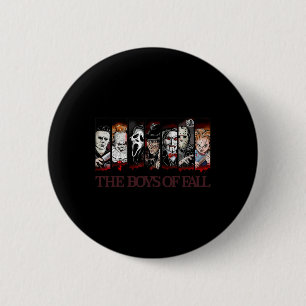 Die Jungen des Herbstes Vintage Gruselige Horrorfi Button