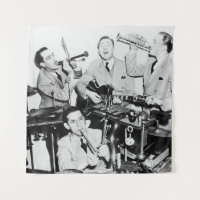 Die Jungen in der Bandvintage, Musik, Band, Retro,