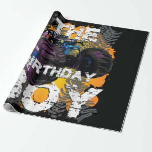 Die Jungen-Monster-Matching-Familie zum Geburtstag Geschenkpapier