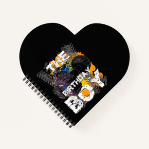 Die Jungen-Monster-Matching-Familie zum Geburtstag Notizbuch