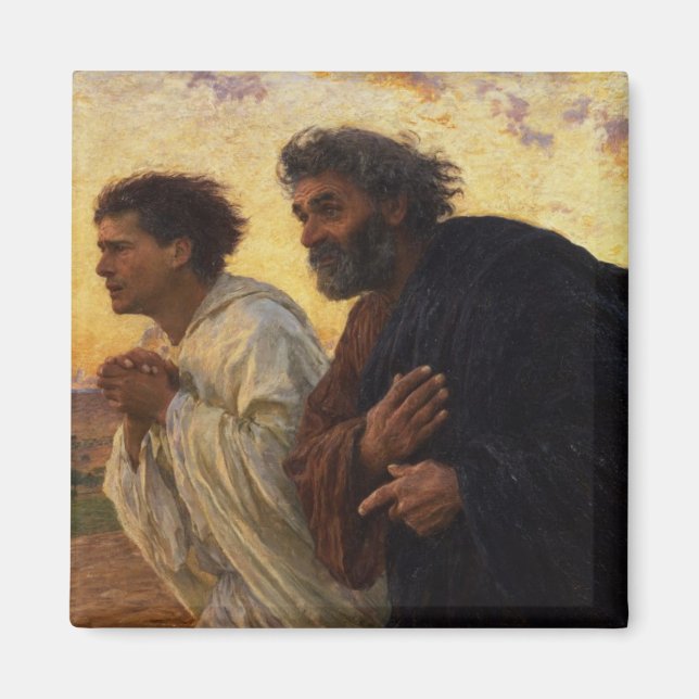 Die Jünger Peter und John laufen Magnet (Vorne)