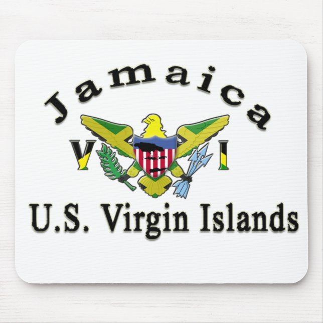 Die Jungferninseln Jamaikas/US Mousepad (Vorne)