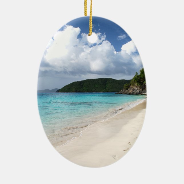 Die Jungferninseln Johannes US Keramik Ornament (Hinten)