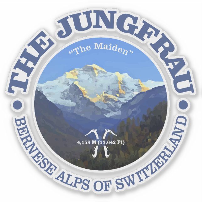 Die Jungfrau Aufkleber (Vorderseite)