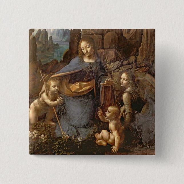 Die Jungfrau der Felsen Button (Vorderseite)