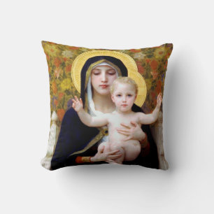 Die Jungfrau der Lilie, Bouguereau Kissen