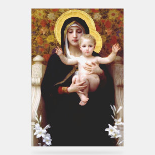 Die Jungfrau der Lilien Acrylschild