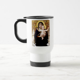 Die Jungfrau der Lilienen-Reise-Tasse w/Prayer Reisebecher