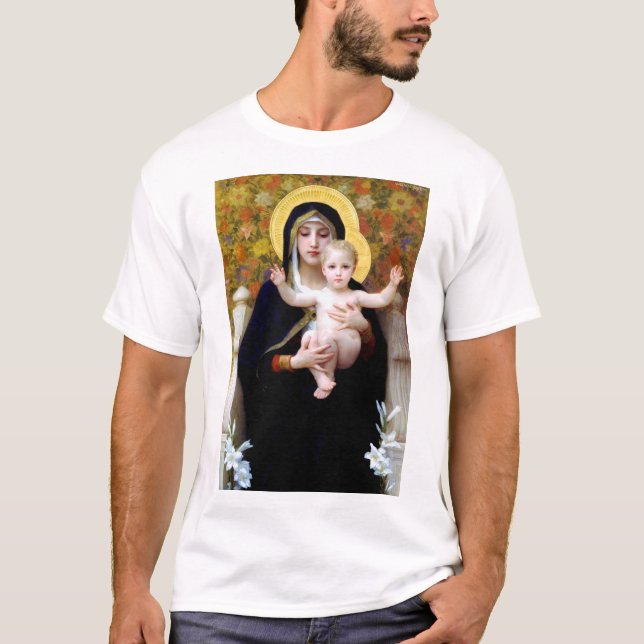 Die Jungfrau der Lily, Bouguereau T-Shirt (Vorderseite)