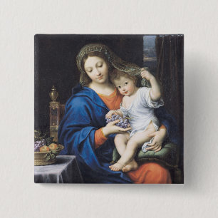 Die Jungfrau der Trauben, 1640-50 Button