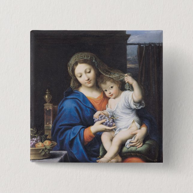 Die Jungfrau der Trauben, 1640-50 Button (Vorderseite)